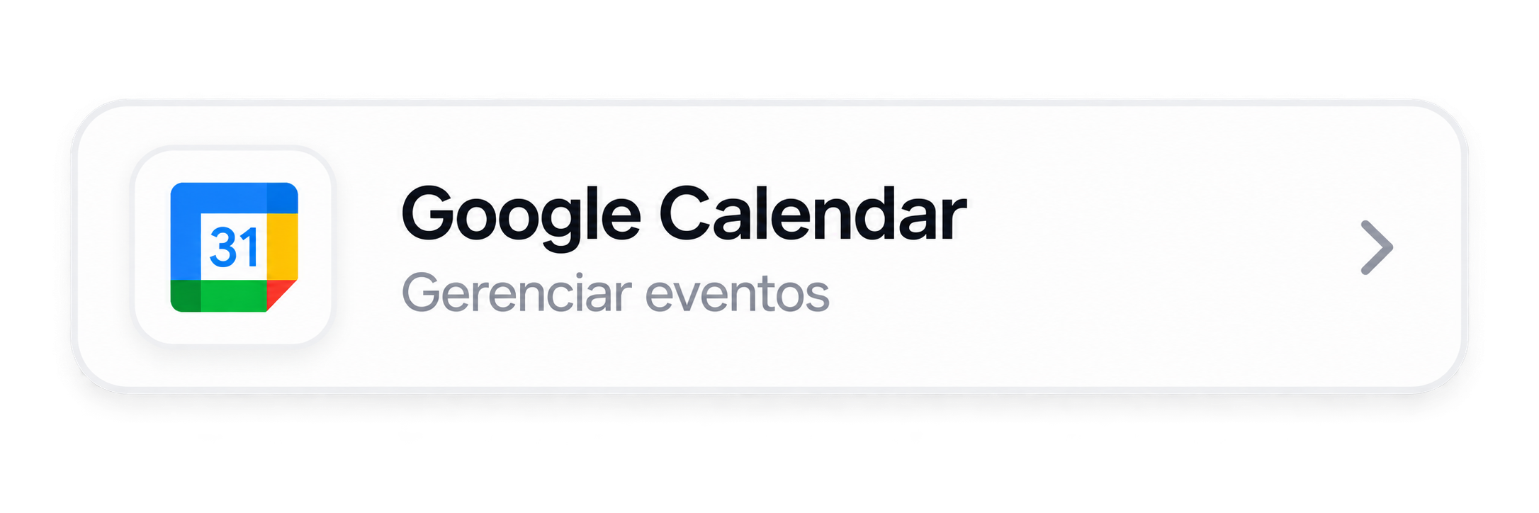 Google Calendar · Gerenciar eventos